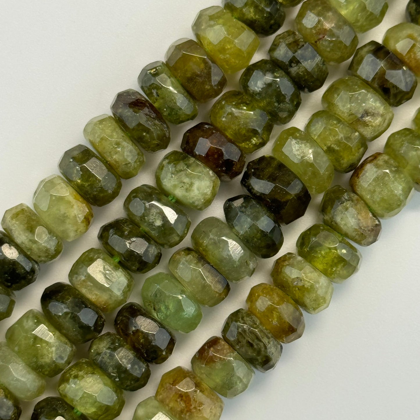 Garnet Faceted Rondelle Beads image 2