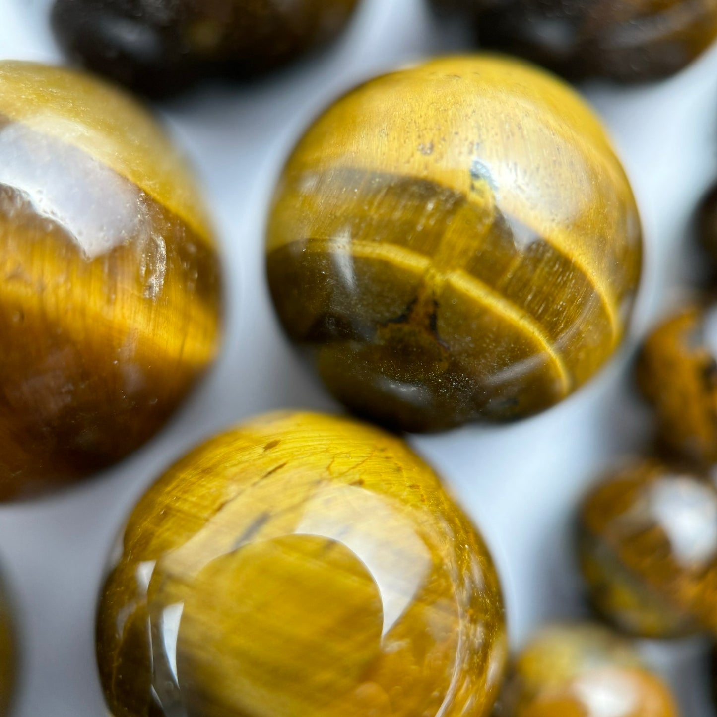Brown Tiger's Eye Polished Round Beads image 9