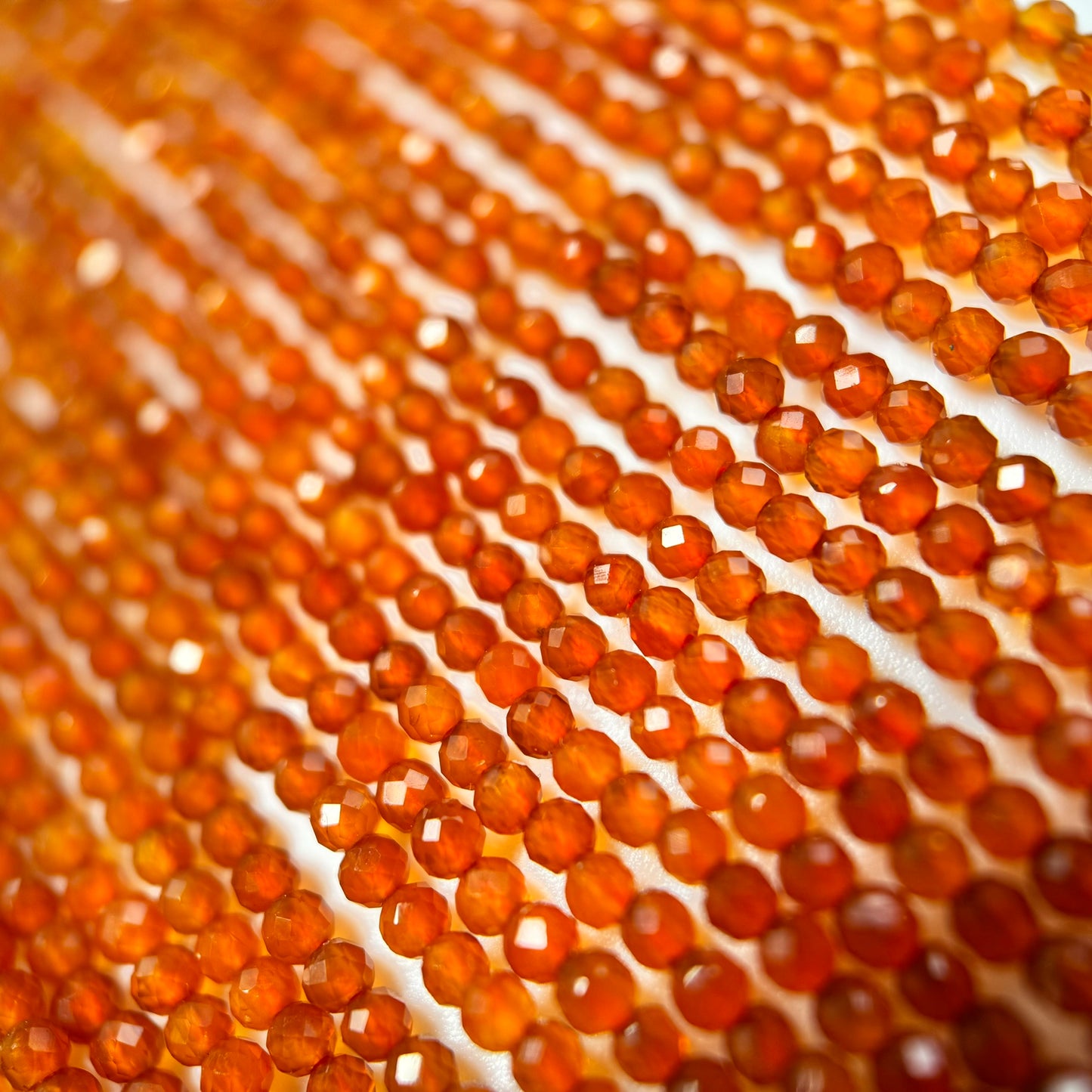 Carnelian Faceted Round Beads image 11