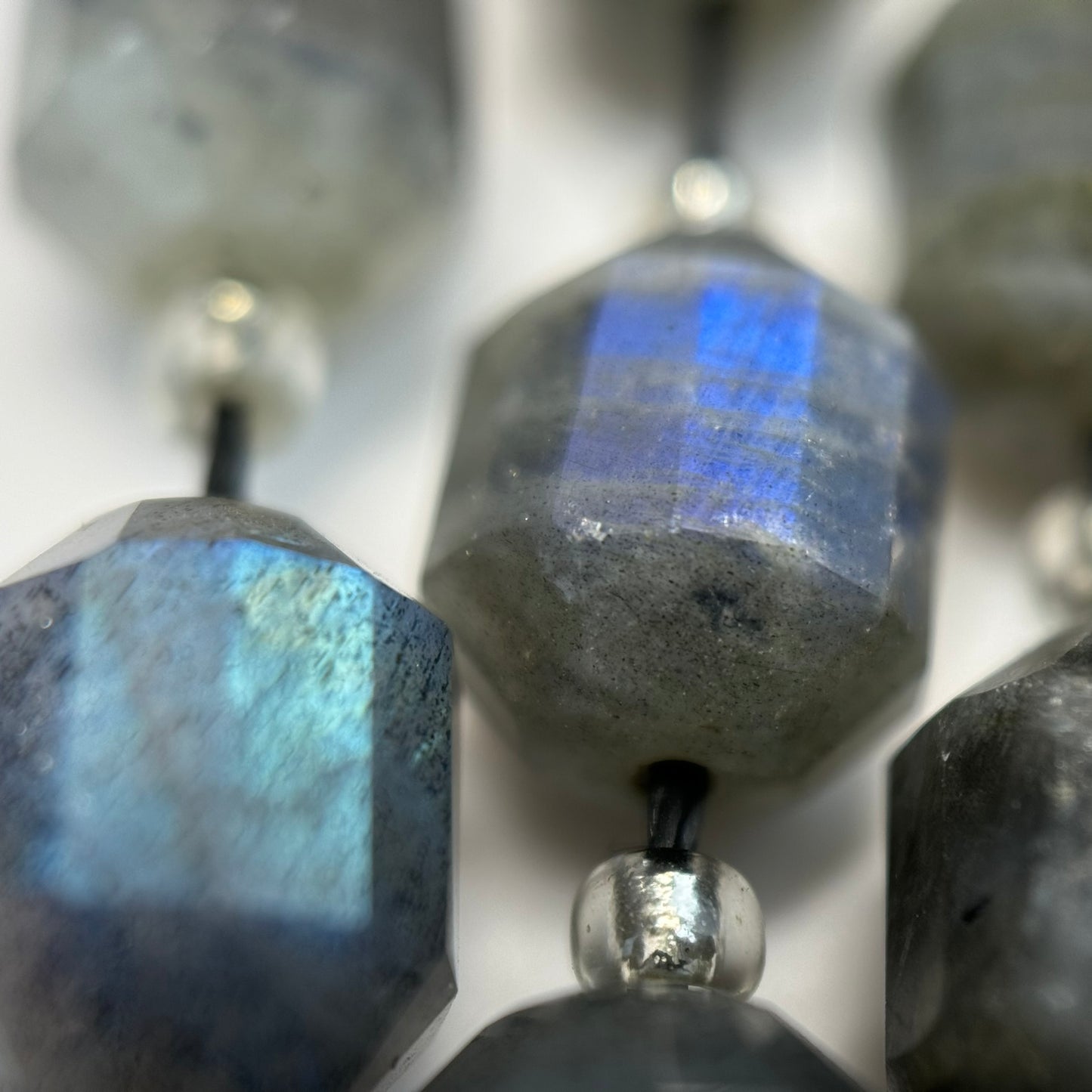 Labradorite Dodecahedron Beads image 8