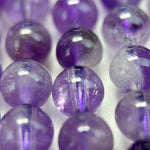 Chevron Amethyst Polished Round Beads image 11