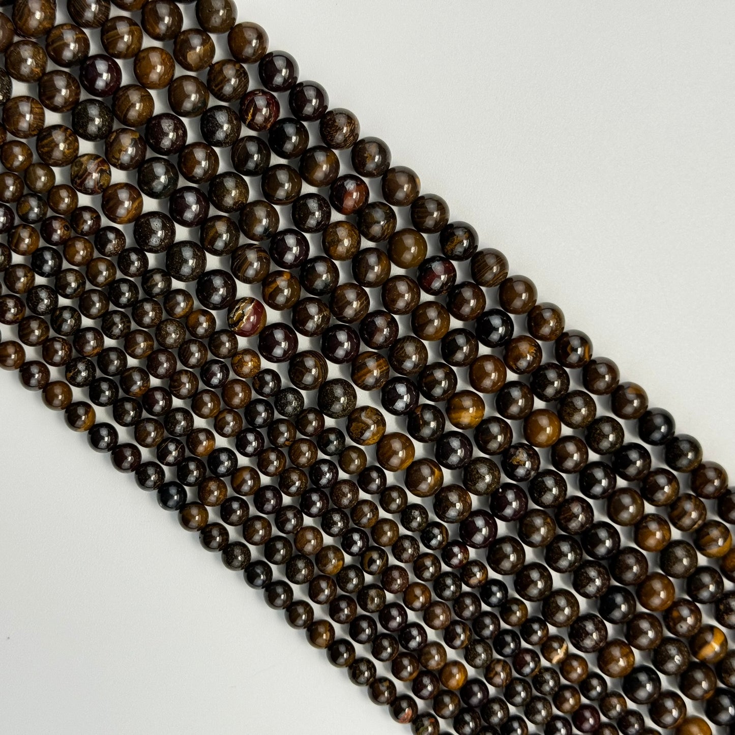 Australian Boulder Opal Polished 6-8mm Round Beads image 5