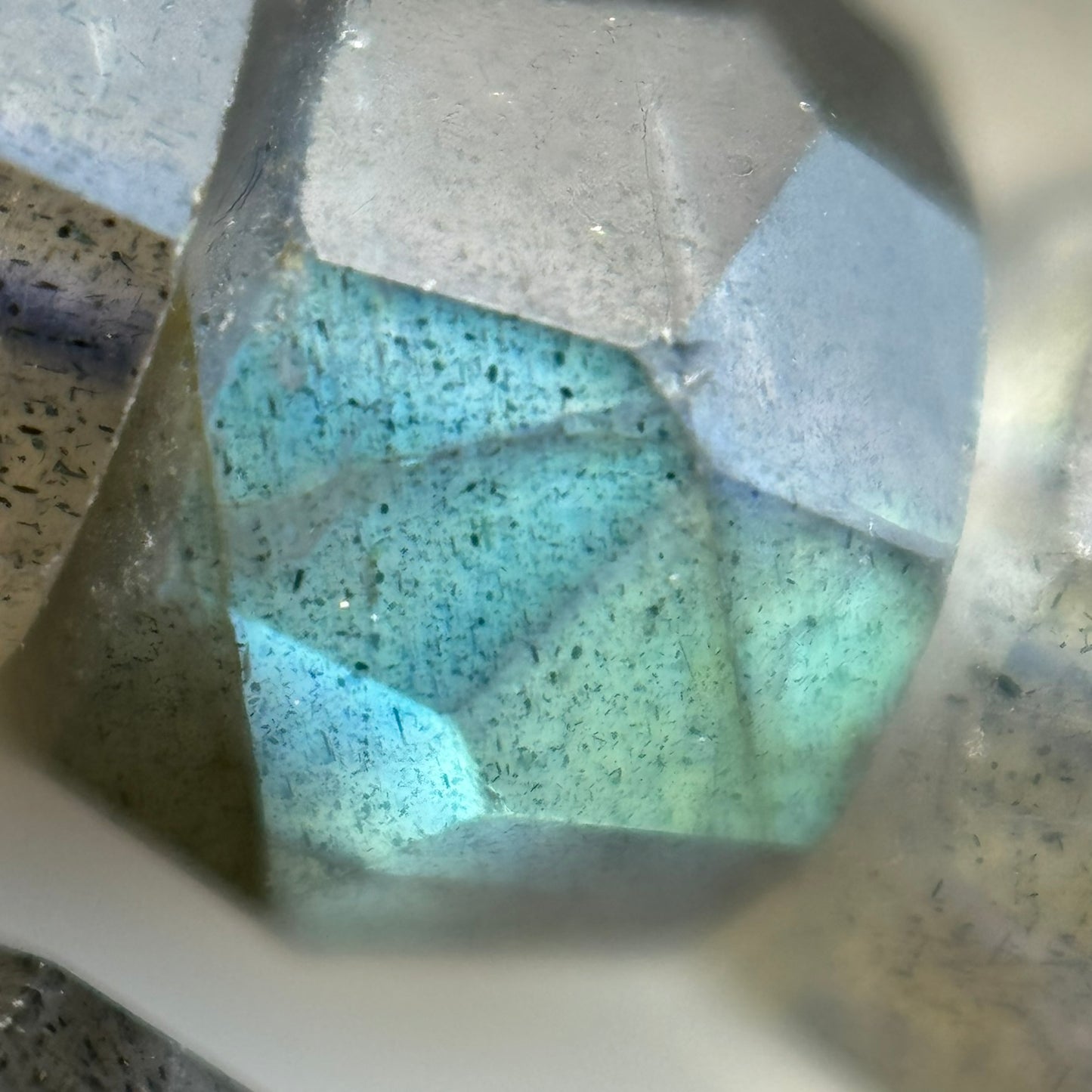 Labradorite Single Cut Faceted Rondelle Beads ( AA Quality) image 10