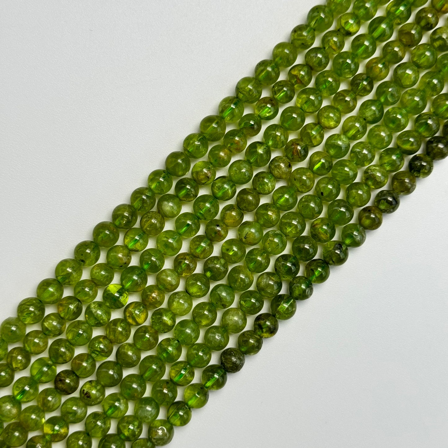 Peridot Polished Round Beads image 3
