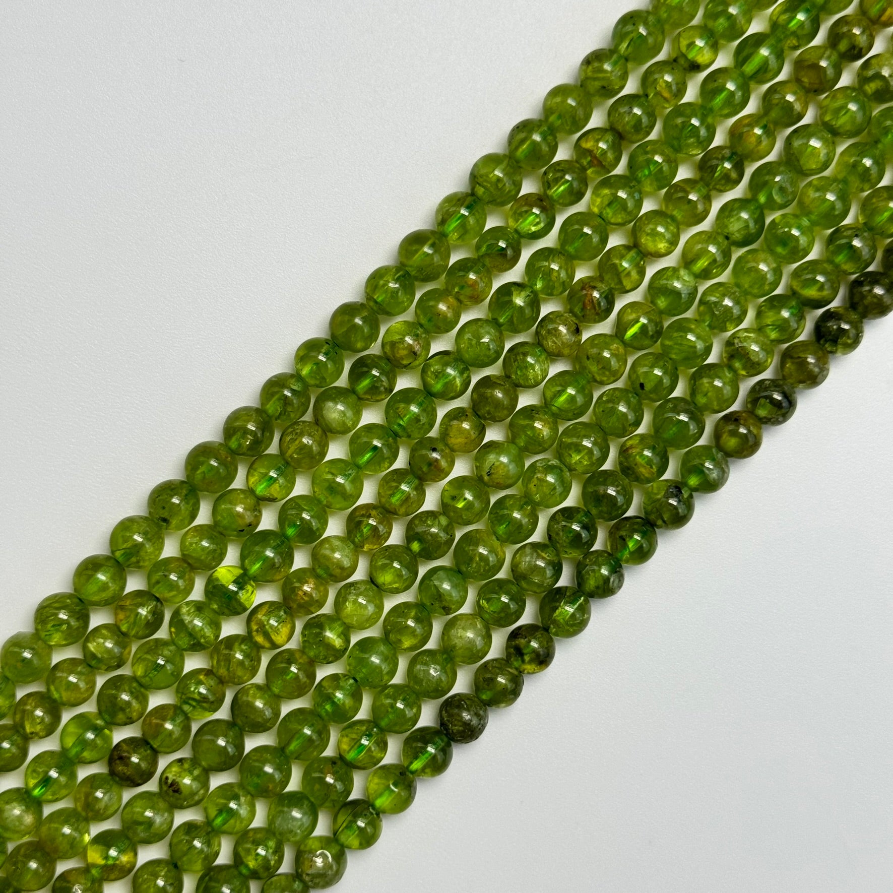 Peridot Polished Round Beads image 3