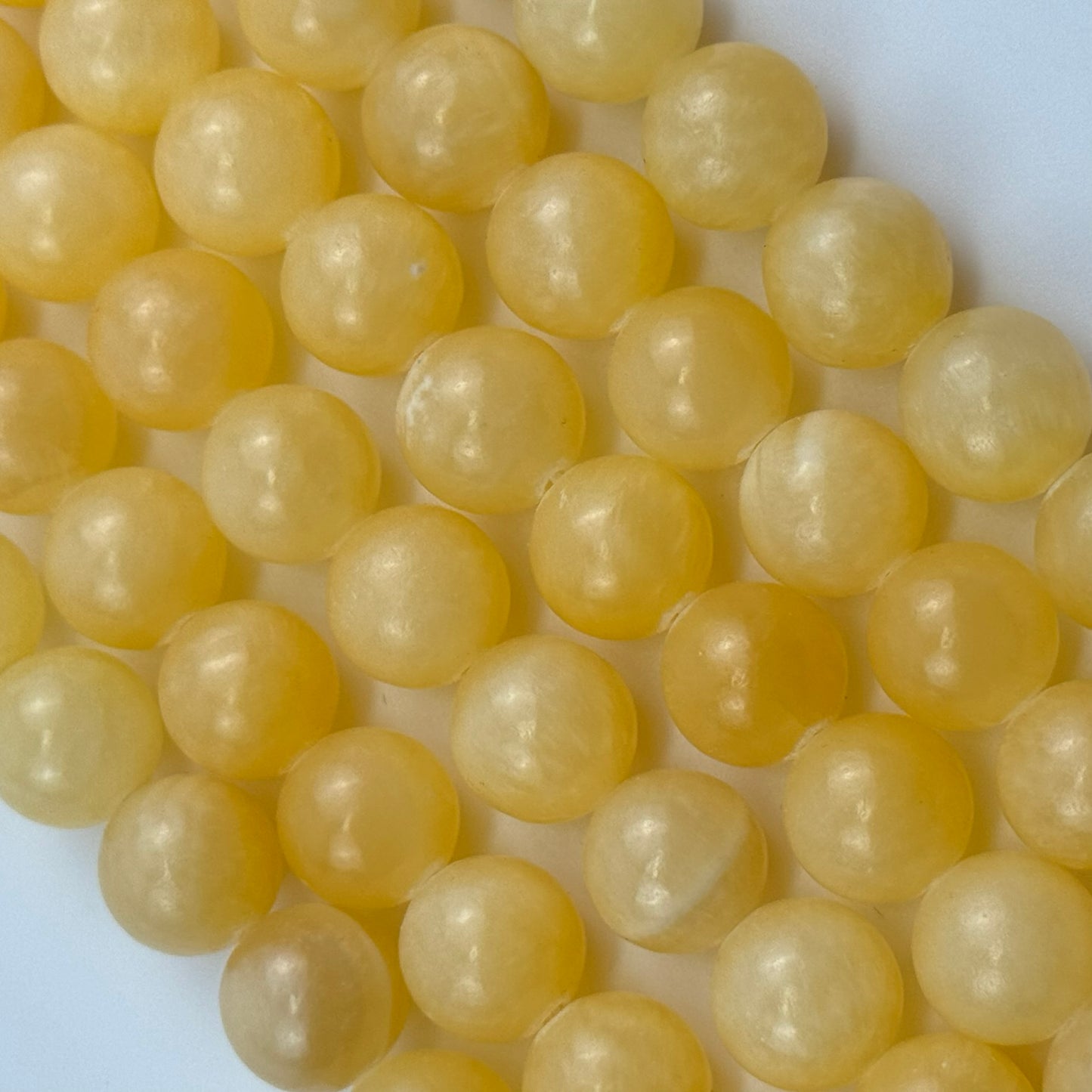 Honey Calcite Polished Round Beads image 4