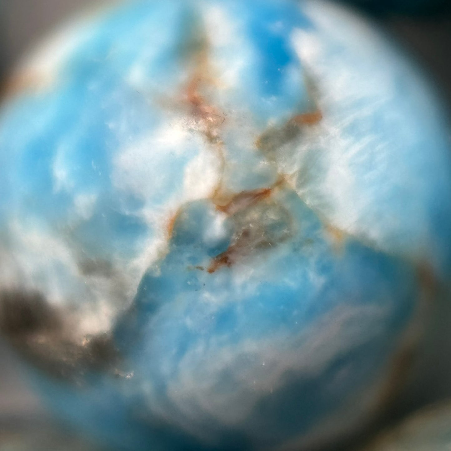 Blue Apatite Polished Round Beads image 2