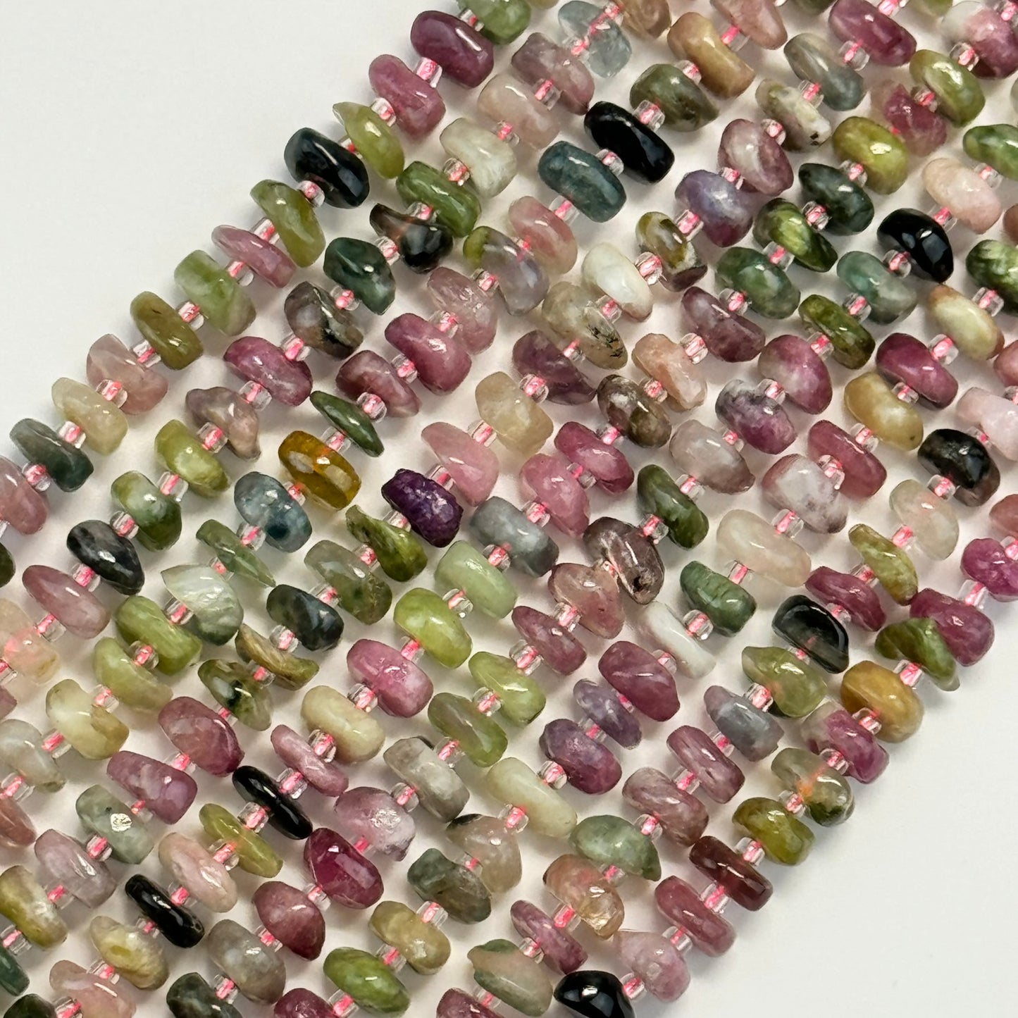 Mixed Tourmaline Polished Blade Beads image 3