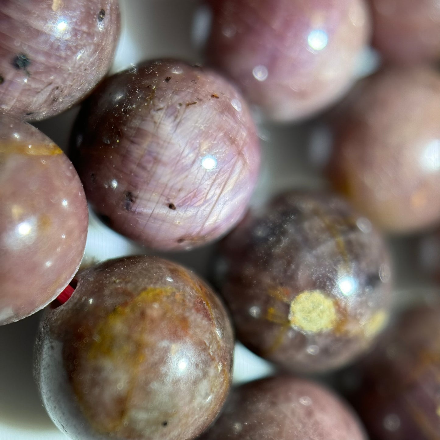 Natural Ruby A Polished Round Beads image 10