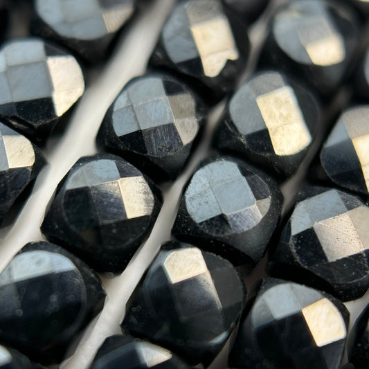 Black Spinel Square Beads