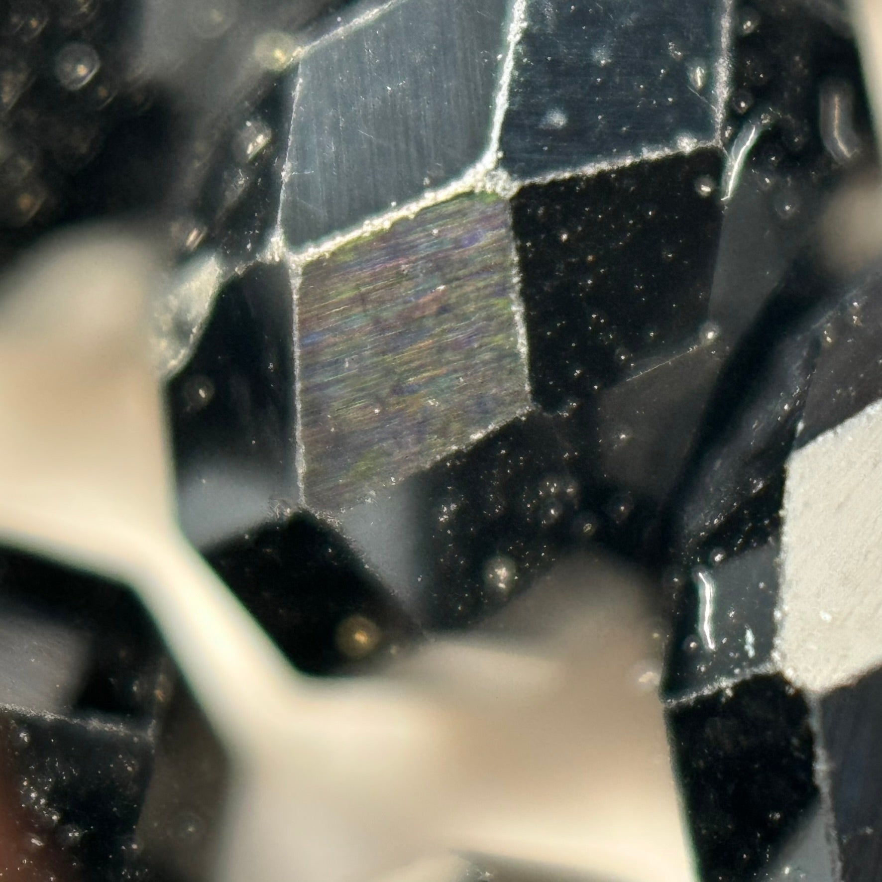 Black Spinel Faceted Rondelle Beads image 2