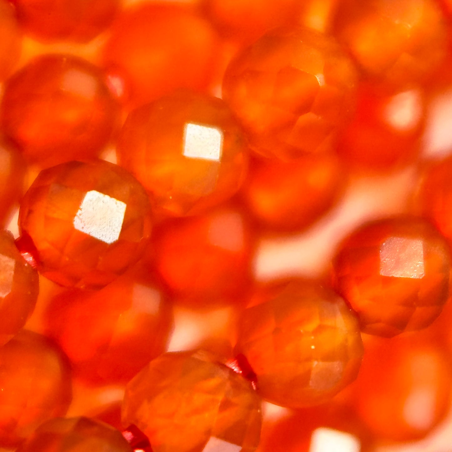 Carnelian Faceted Round Beads image 2