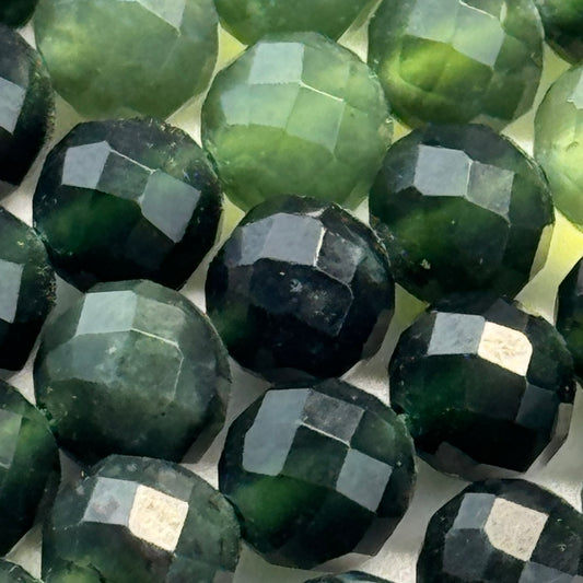 Serpentine Faceted Round Beads