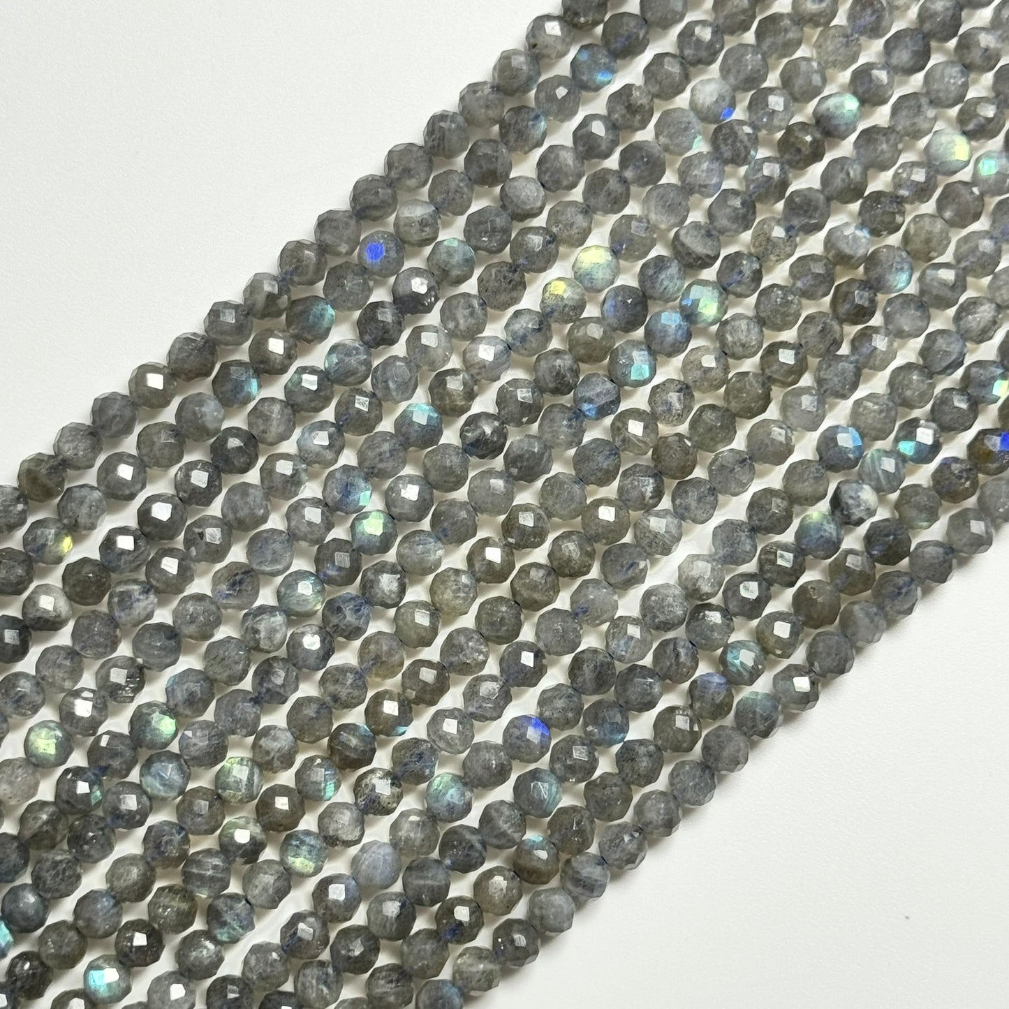 Labradorite Faceted Round Beads image 9
