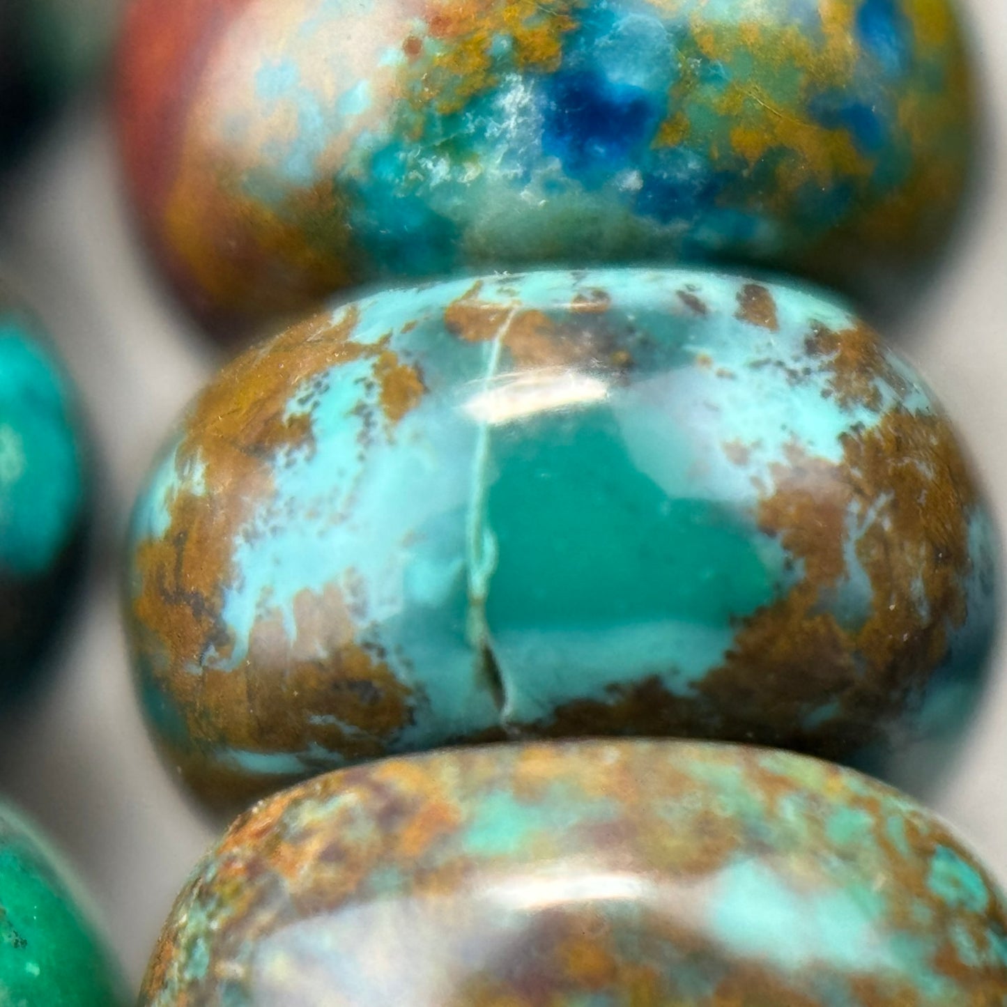 Shattuckite Rondelle Polished Beads- Most Rare Gemstone image 2