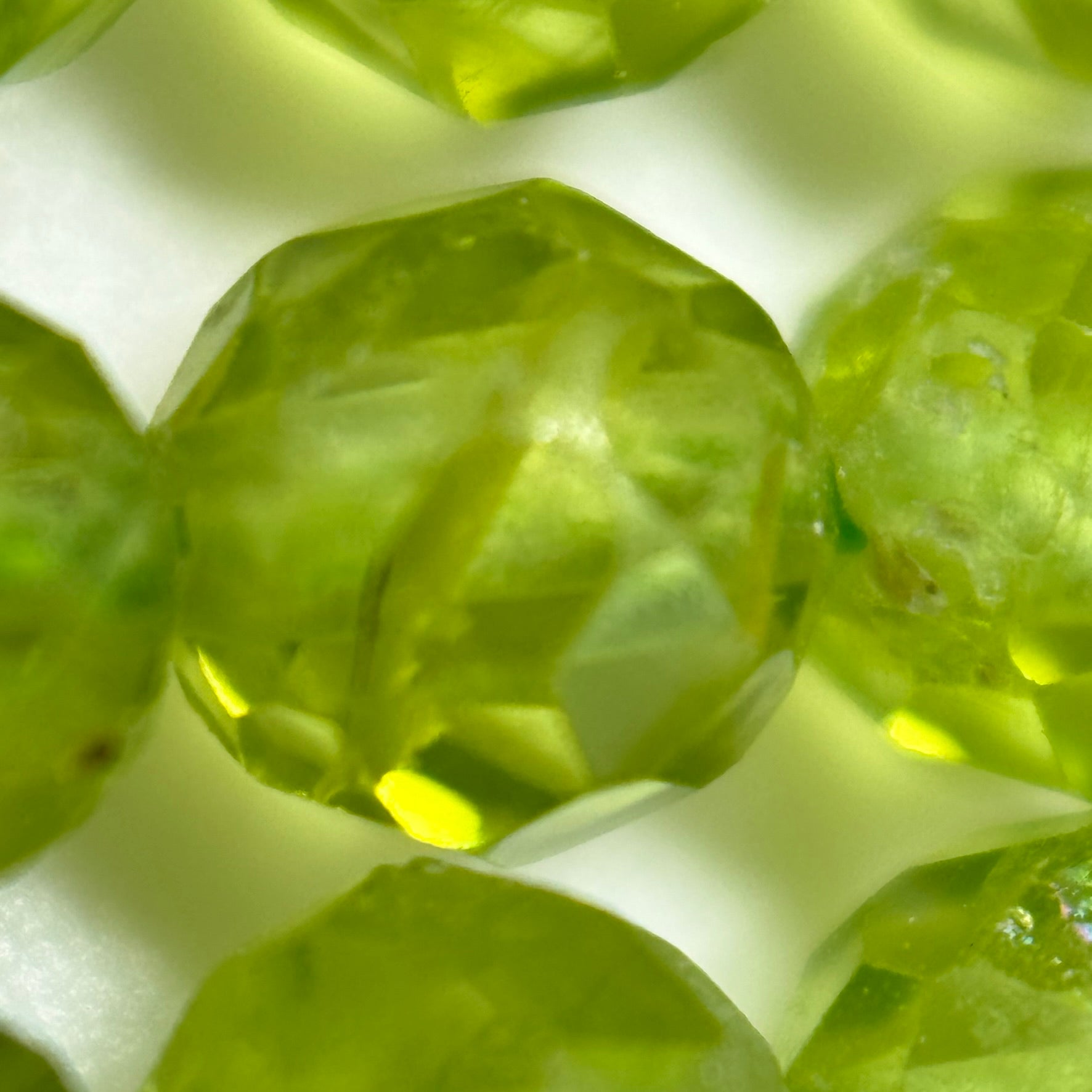 Peridot Faceted Round Beads image 4