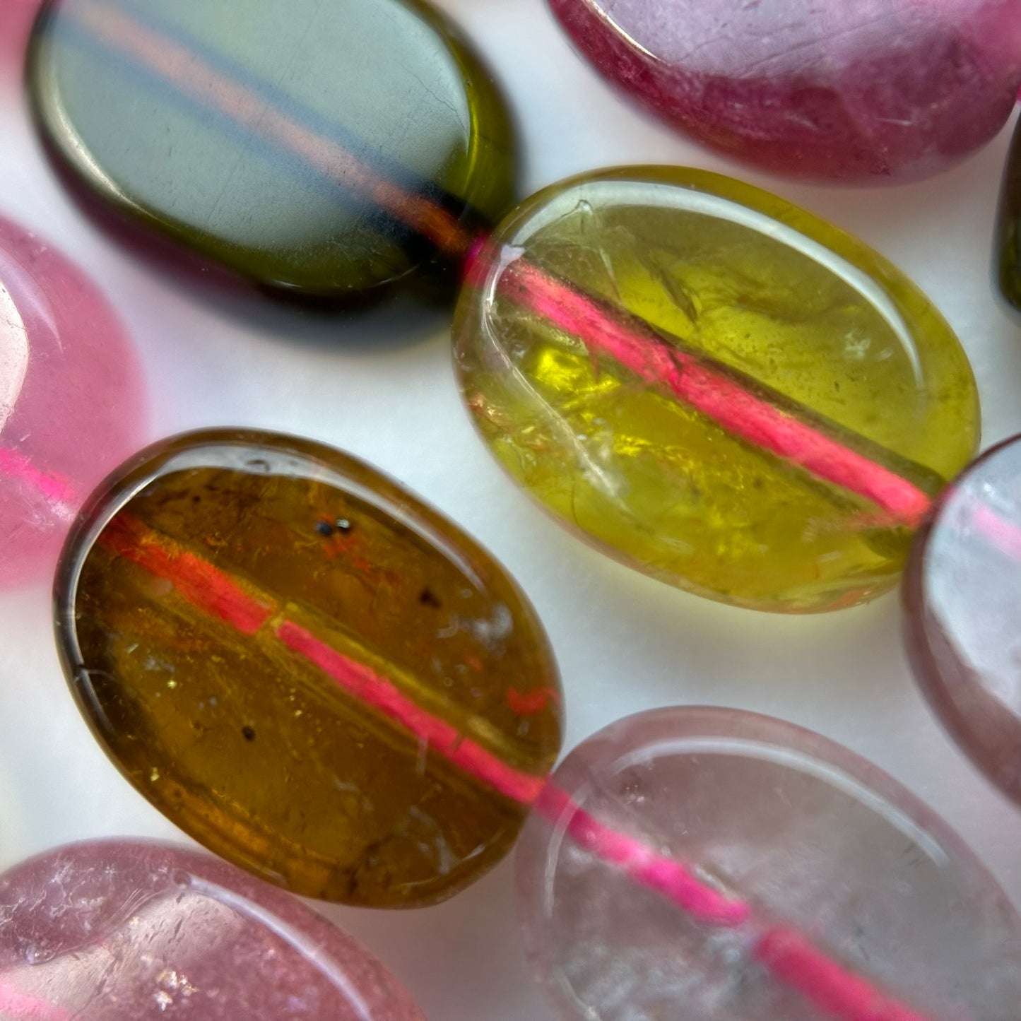 Tourmaline Faceted Oval Beads (AAA Quality) image 4