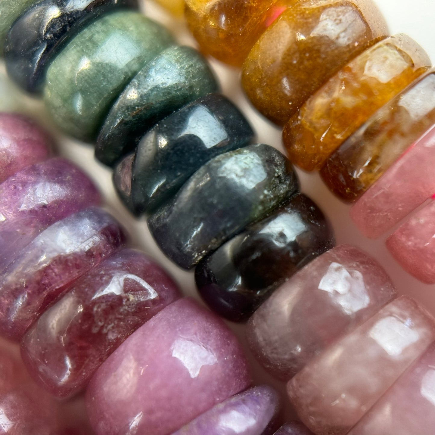Tourmaline Rondelle Polished Beads image 2