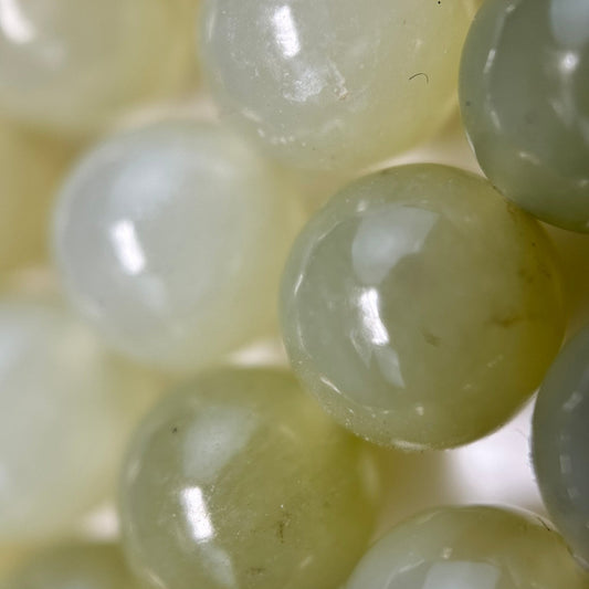 Hetian China Jade Beads - Polished Round