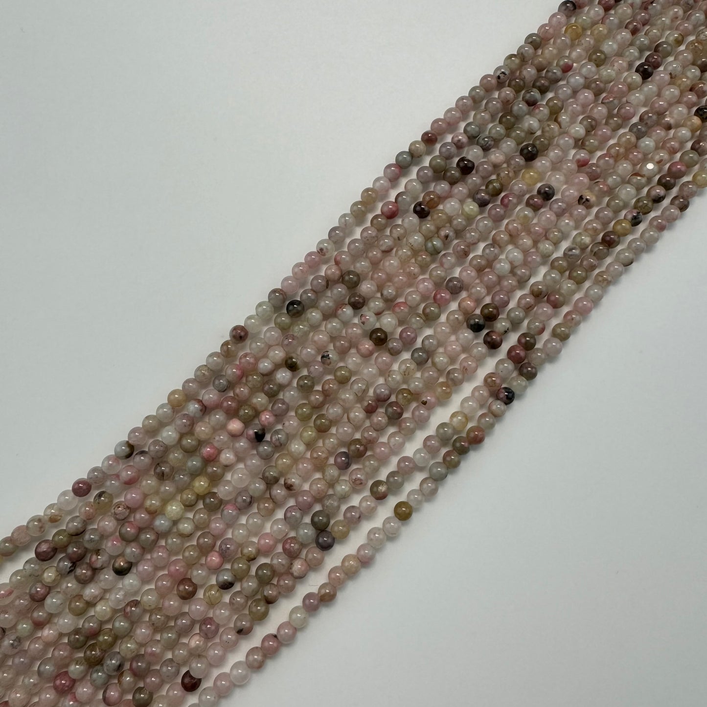 Sakura Rhodonite Polished Round Beads - Color B image 0