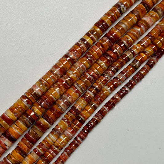 Natural Spiny Oyster Shell Mother Of Pearl Heishi Beads