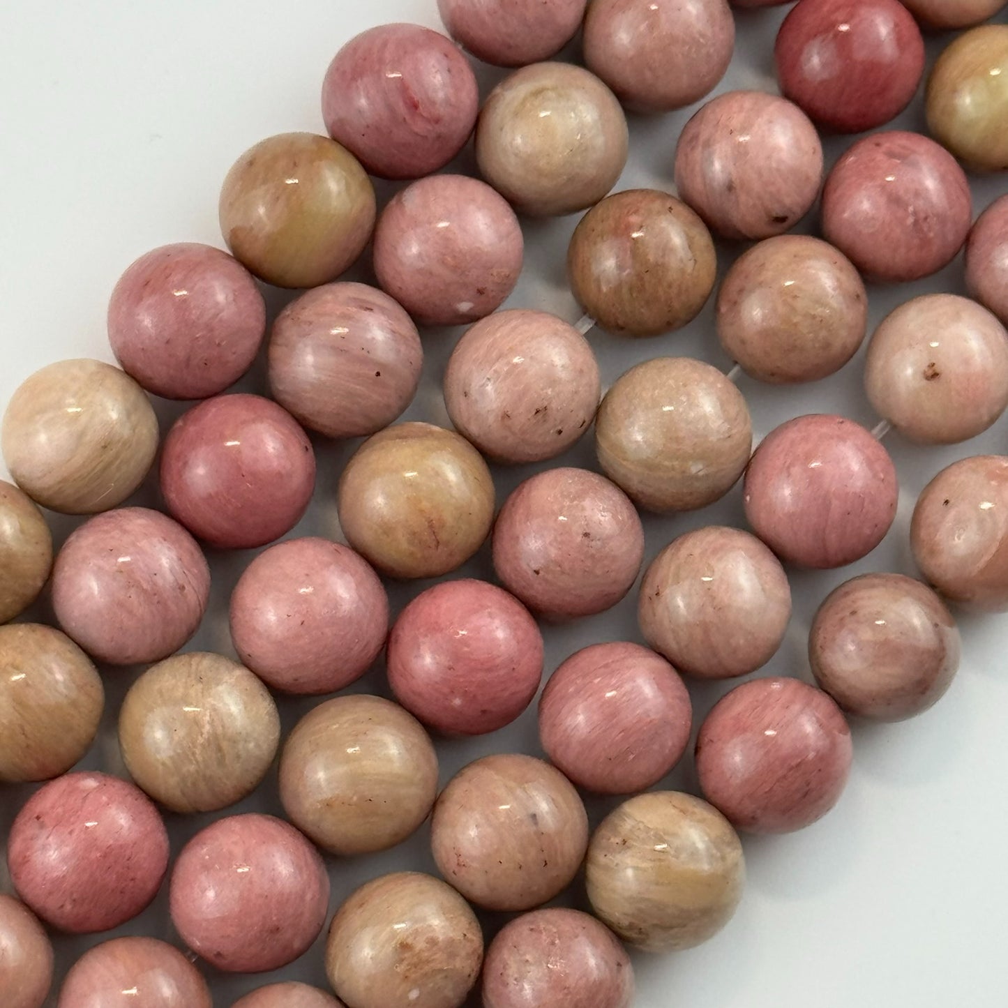 Rhodonite Polished Round Beads image 0