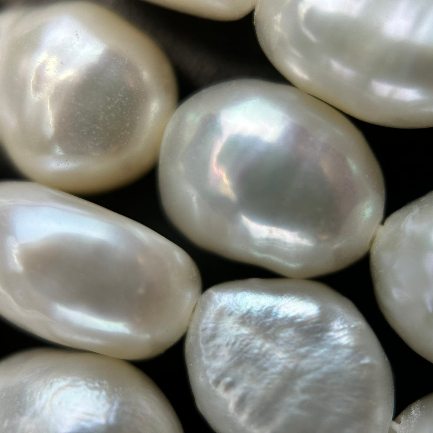 AA White Potato Pearl 8x6mm image 6