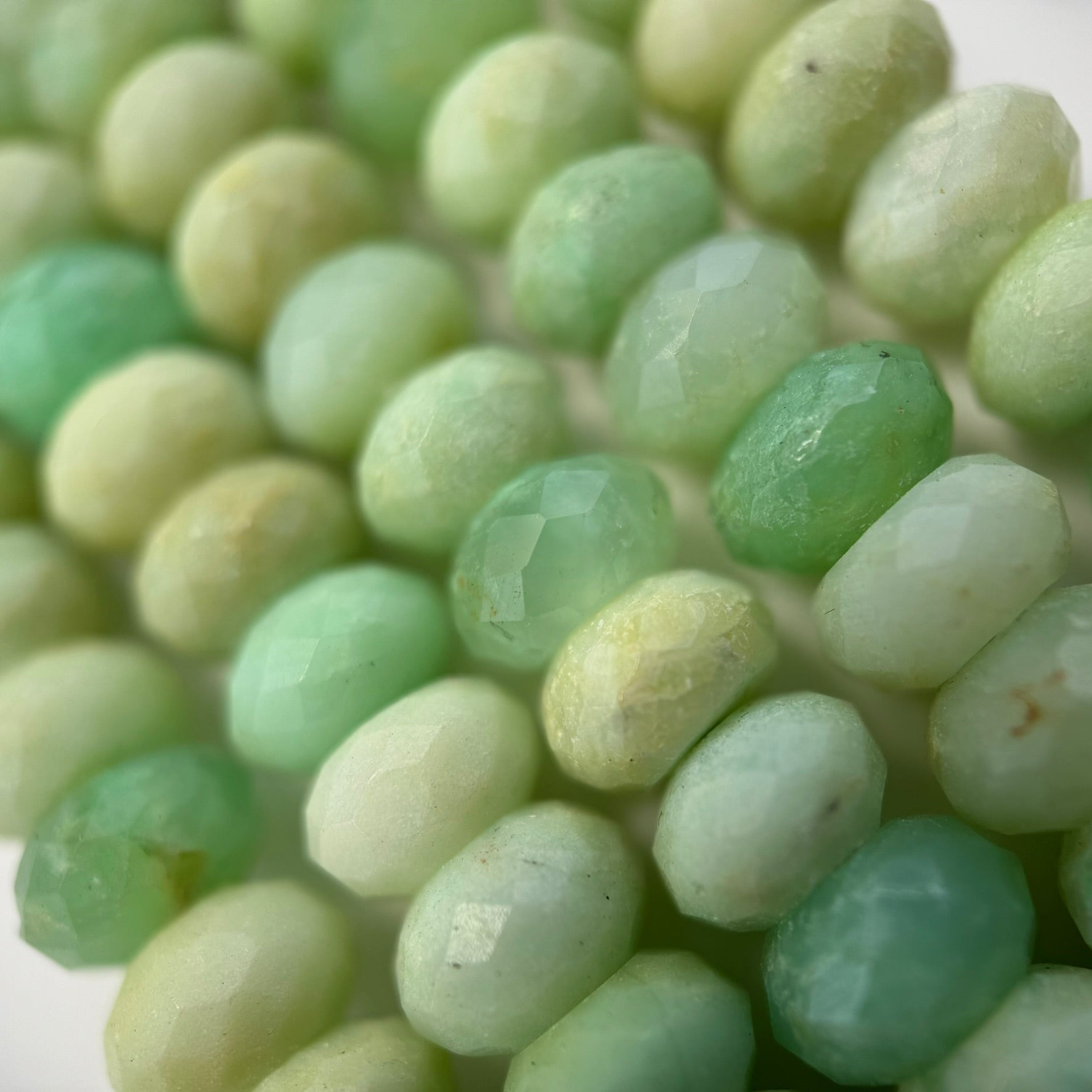 Chrysoprase Faceted Rondelle Beads image 10