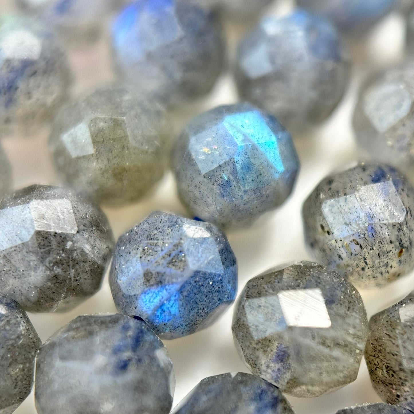 Labradorite Faceted Round Beads image 3