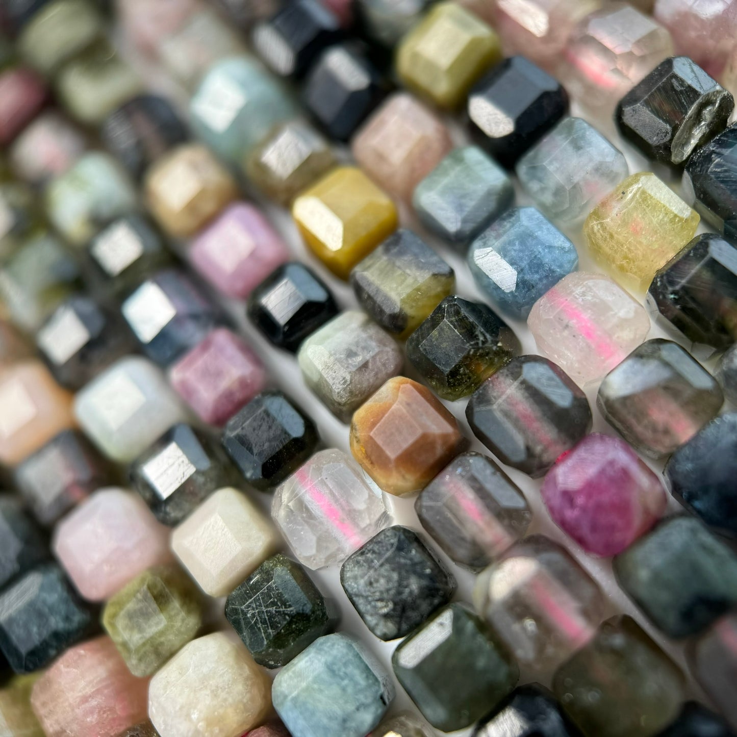 Tourmaline Square Beads image 2