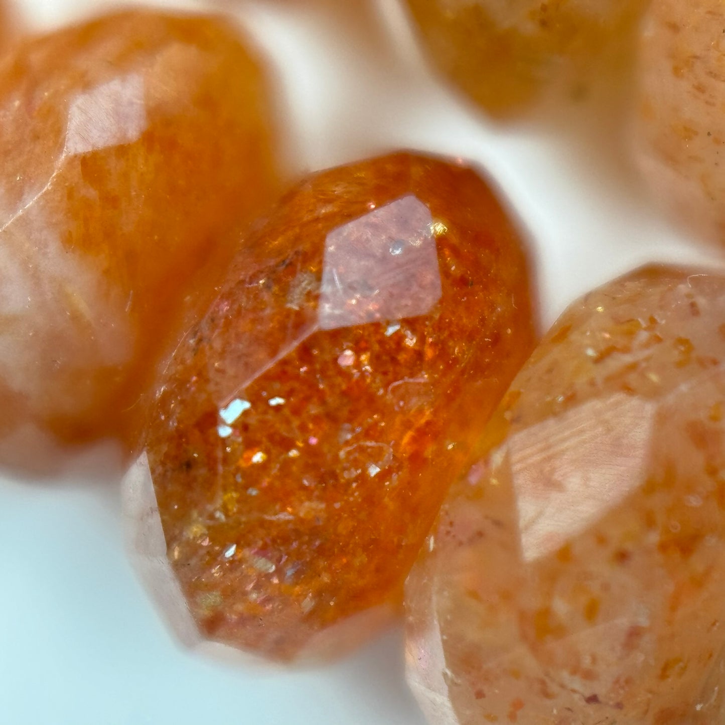 Sunstone Faceted Rondelle Beads (AA Quality) image 10