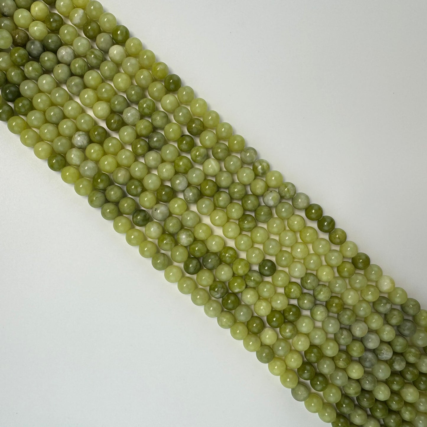 South Jade Serpentine Polished Round Beads image 3