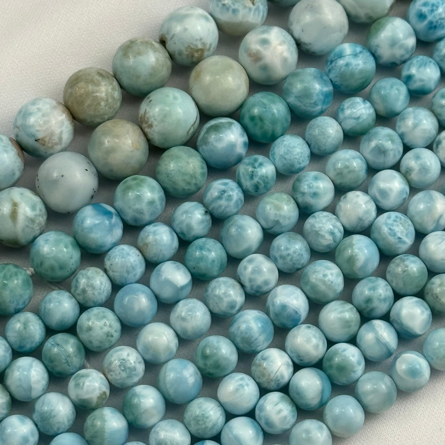 Larimar AAA Polished Round Beads image 5