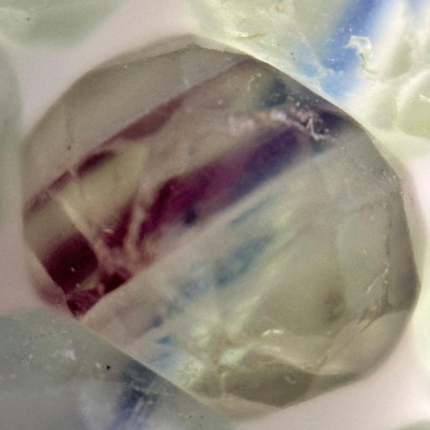 Faceted Fluorite Rondelle Beads image 5