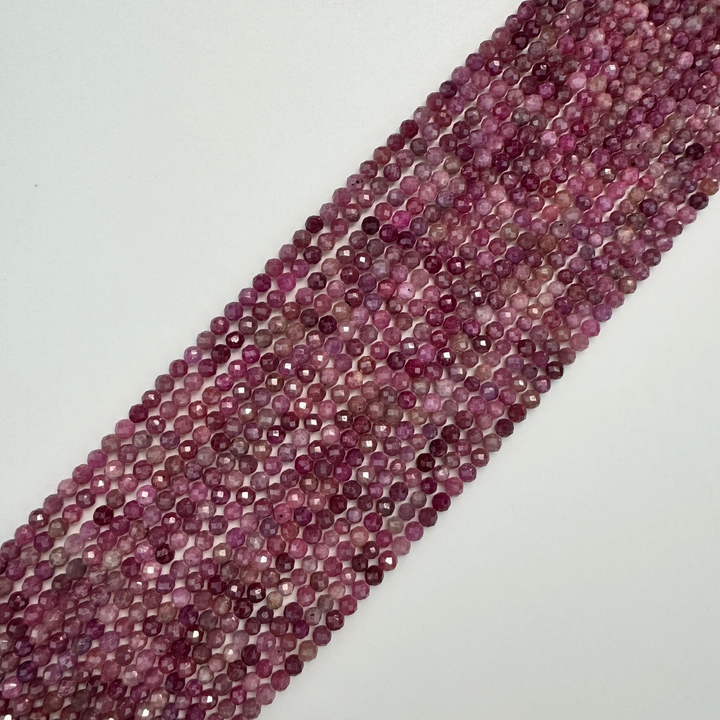 Natural Ruby Faceted Round Beads image 6