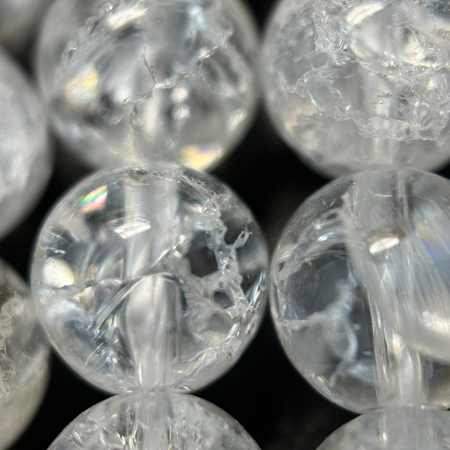 Crackle Quartz Polished Round Beads image 5