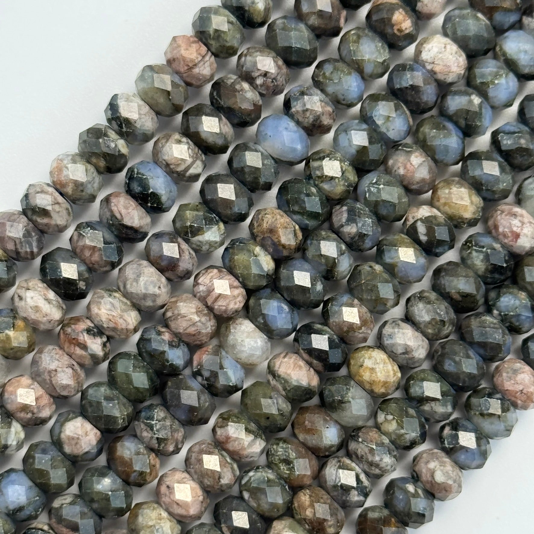 Lianite Faceted Rondelle Beads image 1