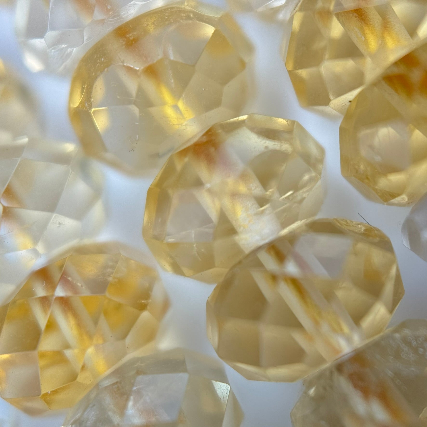 Faceted Citrine Rondelle Beads (8x4mm) image 3