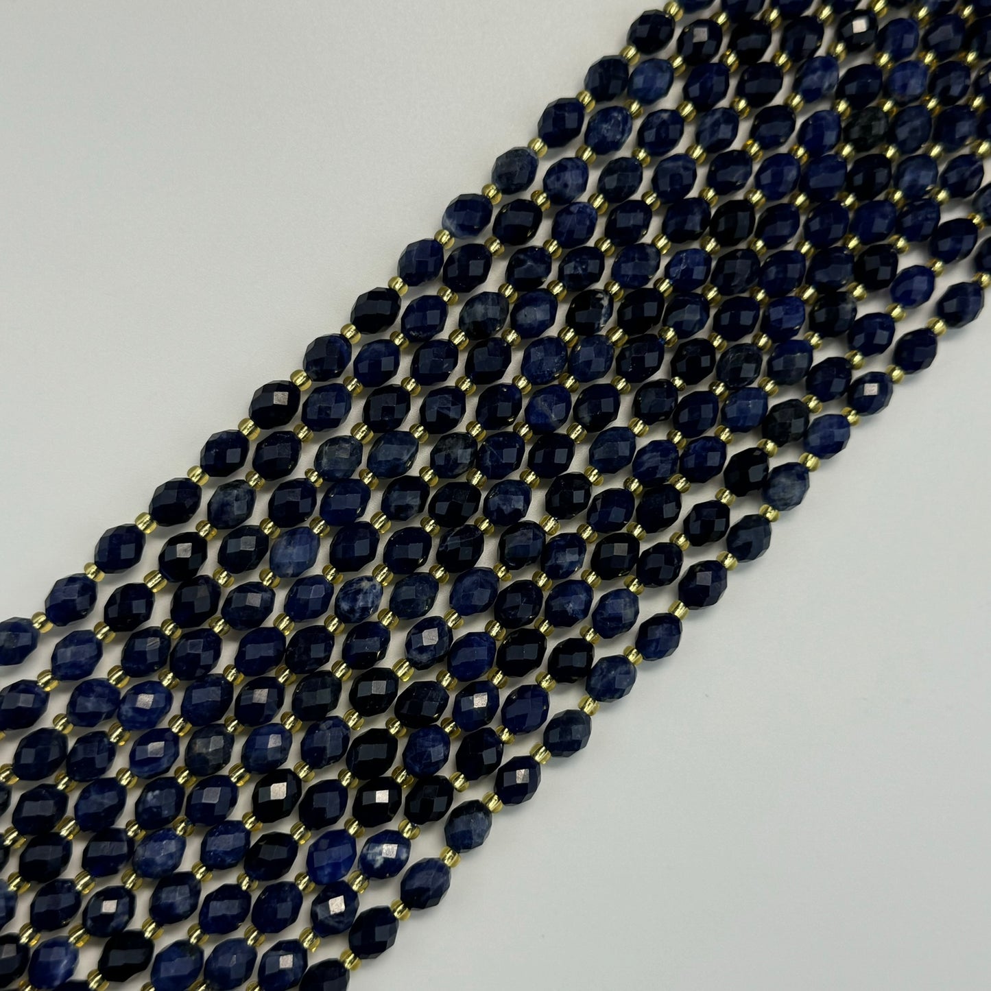 Sodalite AA Faceted Barrel 8 Beads image 0