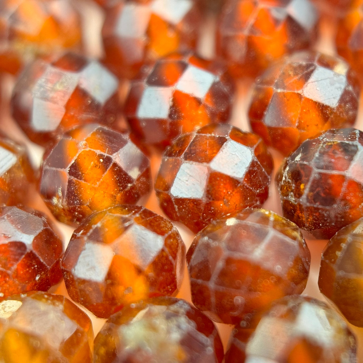 Garnet Hessonite Rondelle Beads (6x4mm) image 4