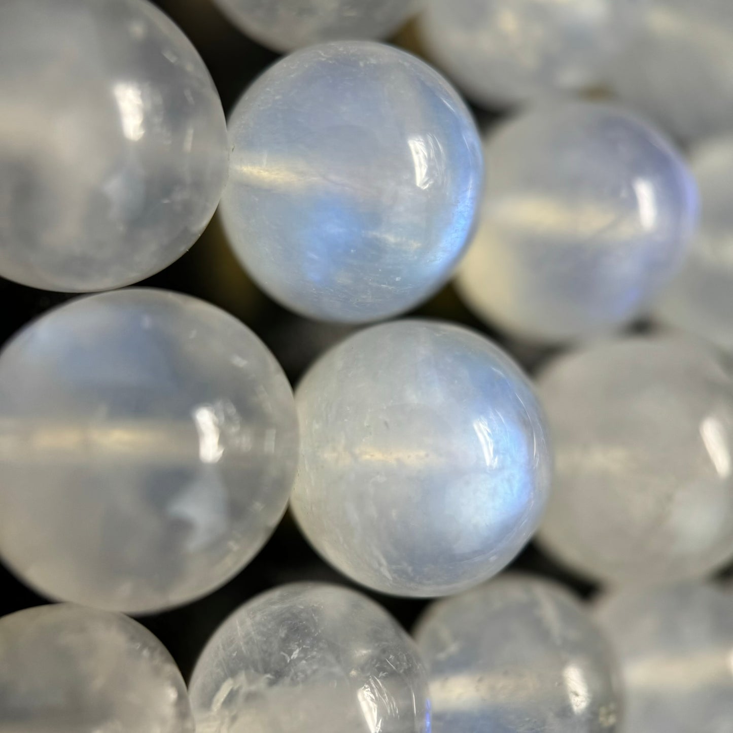 Moonstone AAAA Polished Round Beads image 2