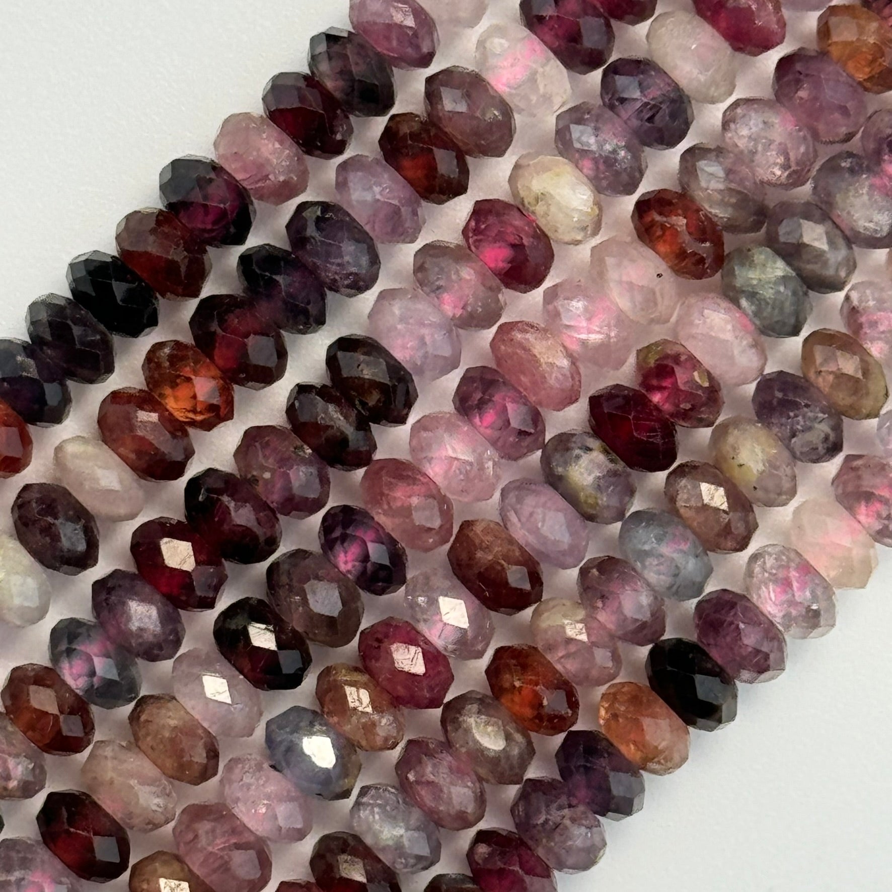 Spinel Faceted Rondelle Beads (AAA Quality) image 3