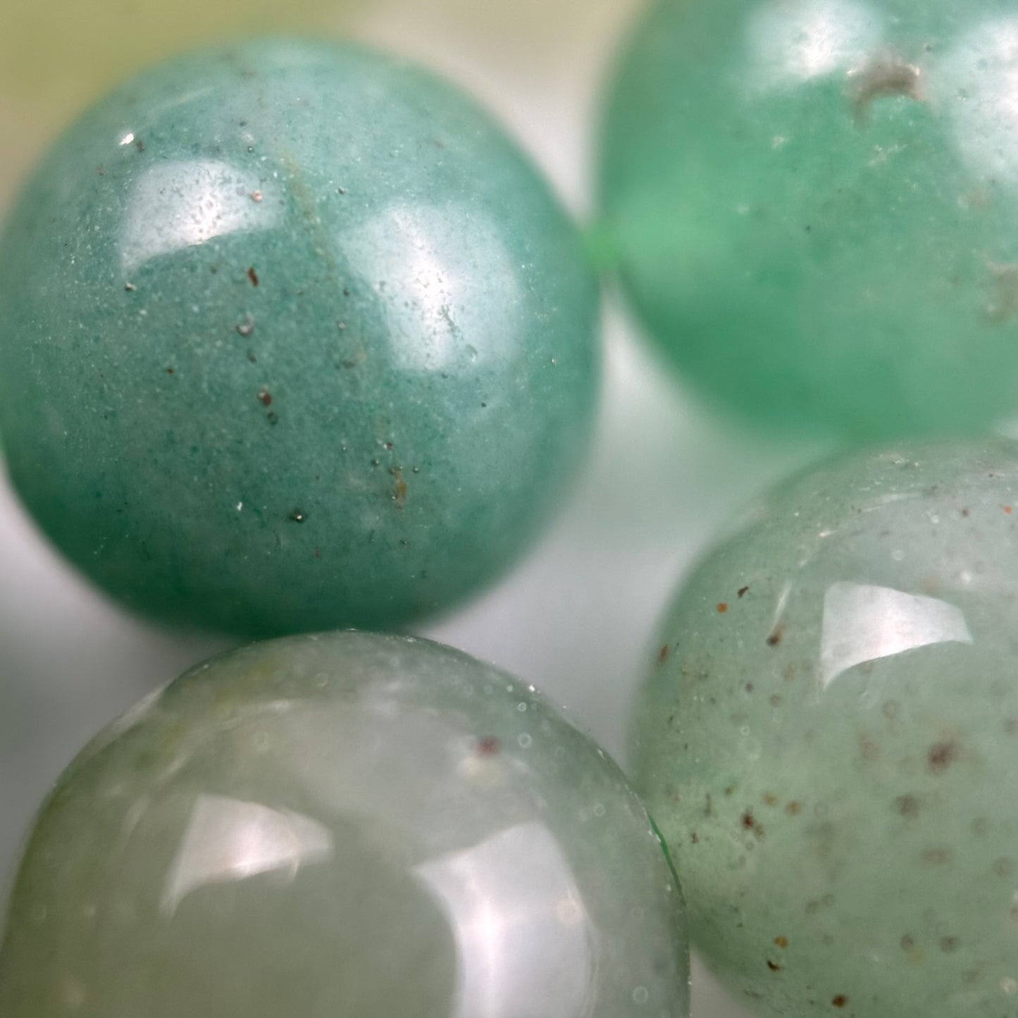 Green Aventurine Polished Round Beads image 3