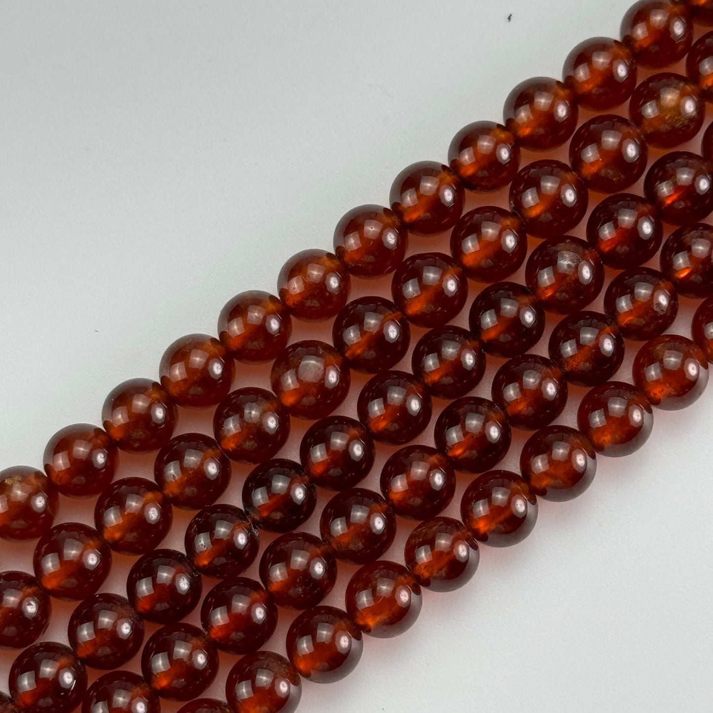Spessartine Garnet Polished 6mm Round Beads image 2
