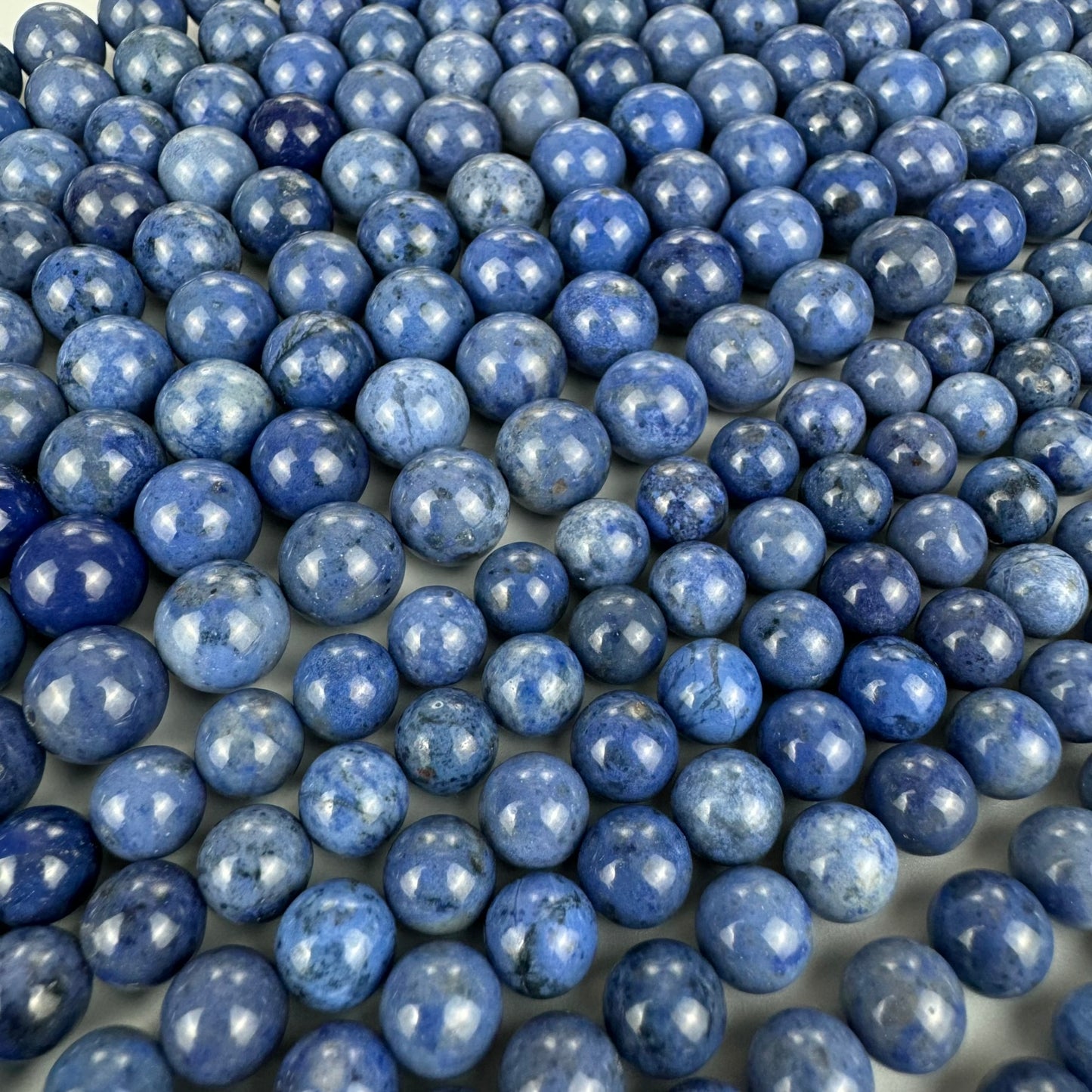 Dumortierite AA Polished Round Beads image 1