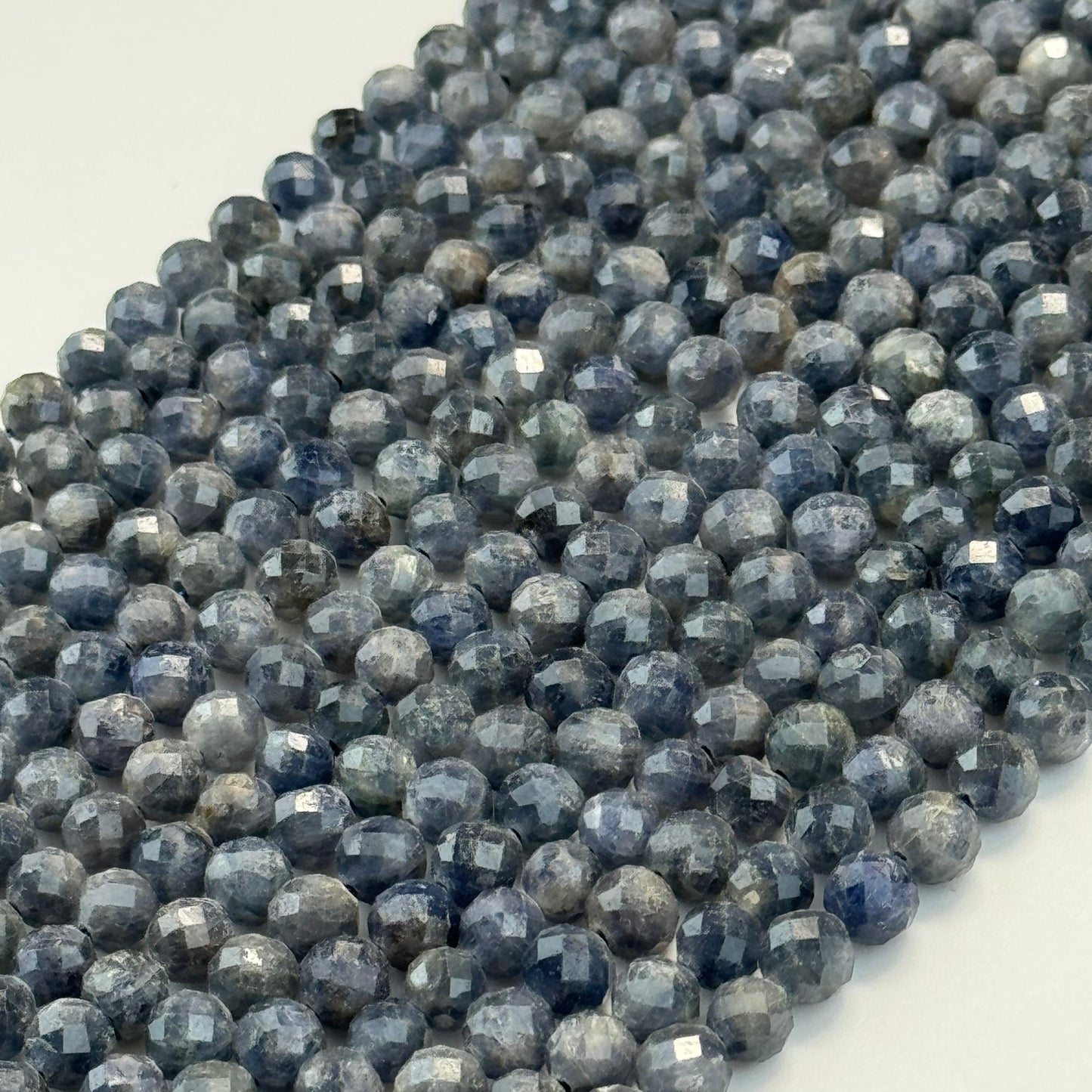 Natural Sapphire Faceted Round Beads image 8