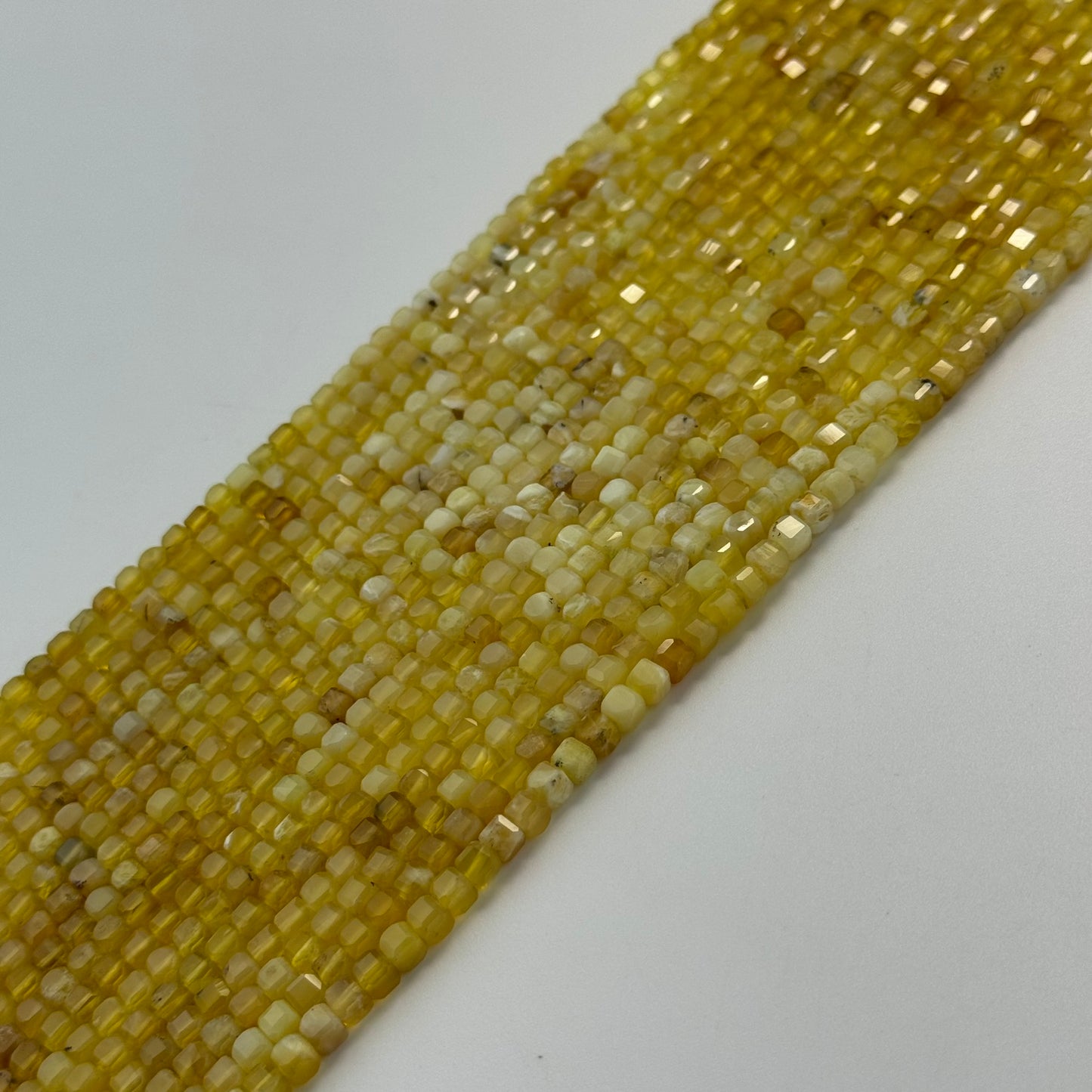 Yellow Opal Square Beads image 5