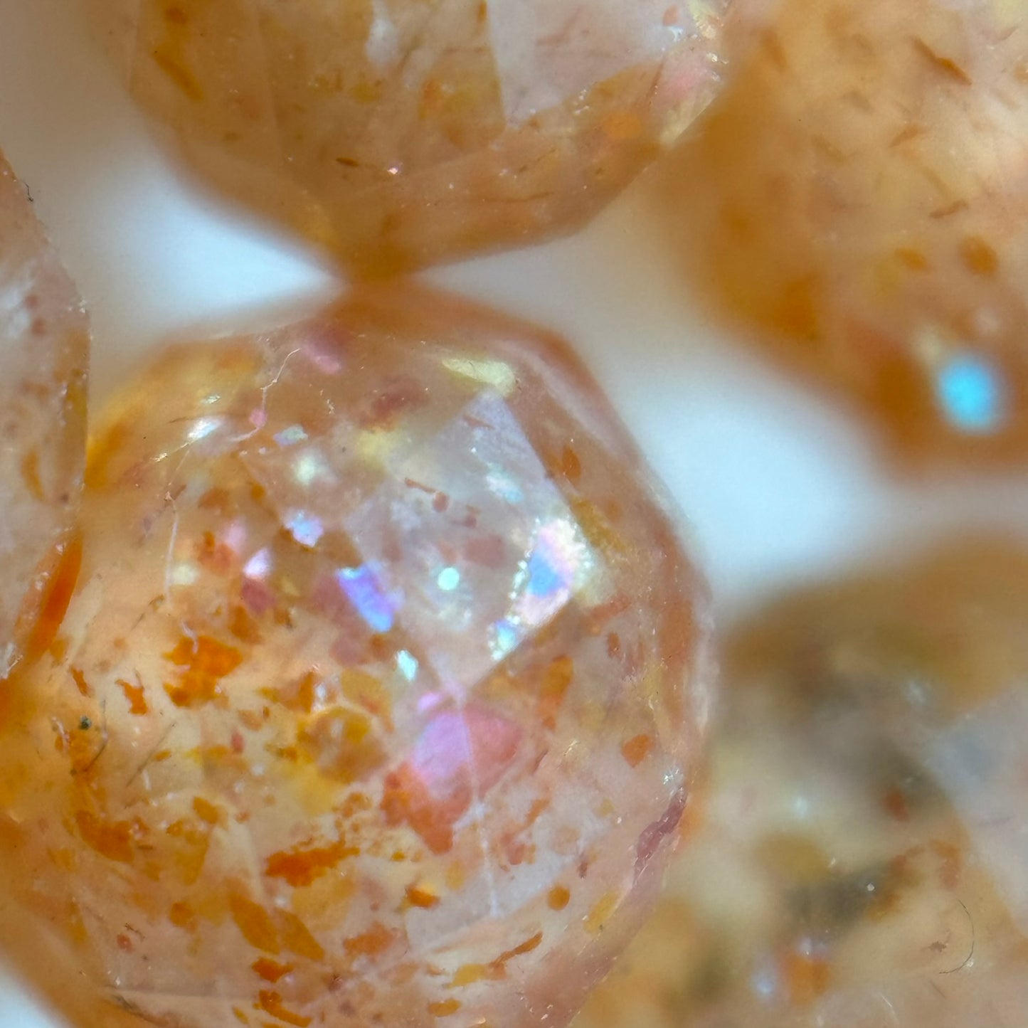 Sunstone Faceted Rondelle Beads (AA Quality) image 4