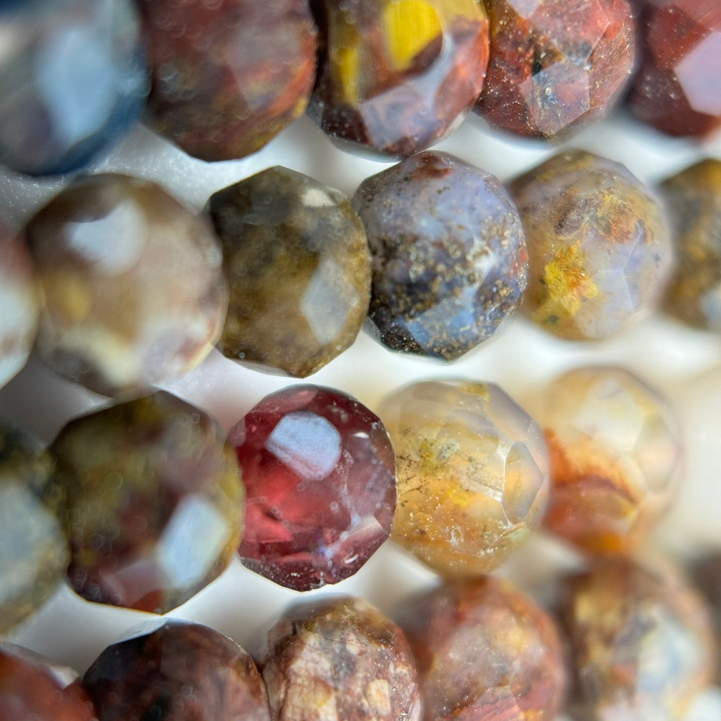 4x3mm Faceted Pietersite Rondelle Beads image 2