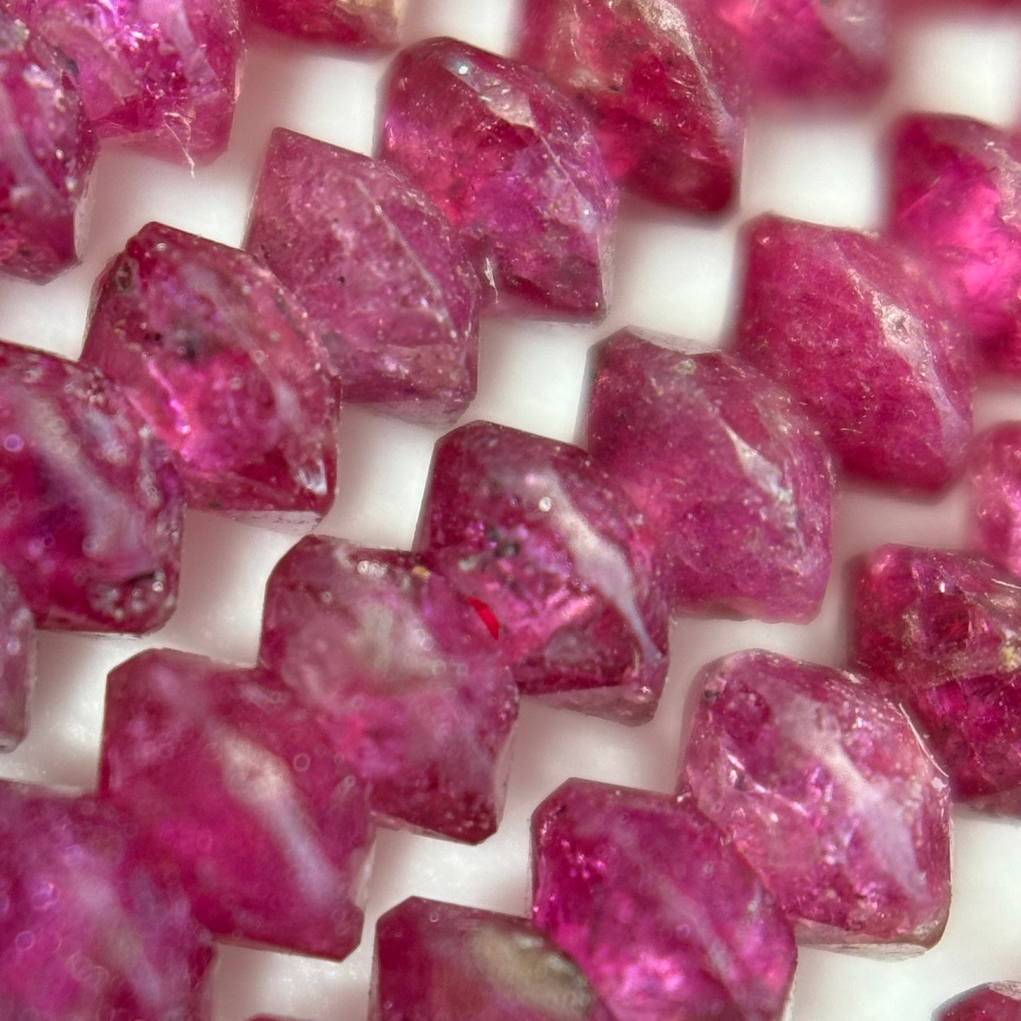 Glass Filled Ruby Space Ship Beads image 6